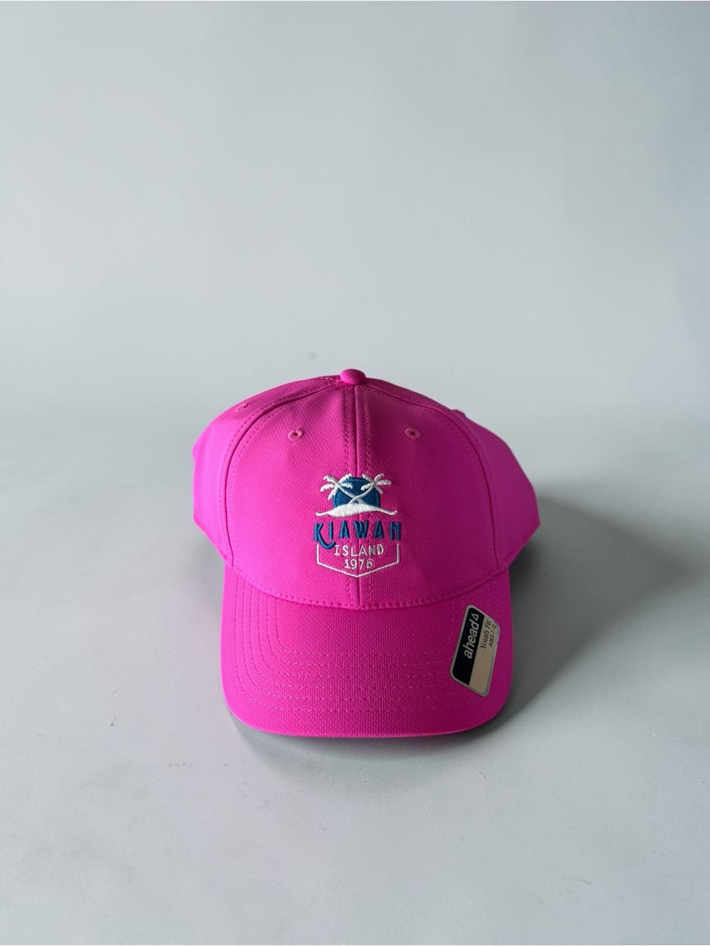 Bright Hot Pink Kiawah Island Embroidered Baseball Cap